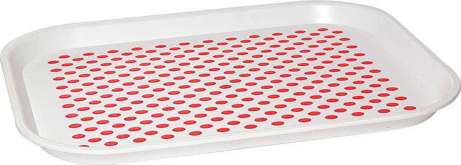 Таця IRAK PLASTIK антиковзна 45х35.5 см Біла TP-135 (5595kmd)